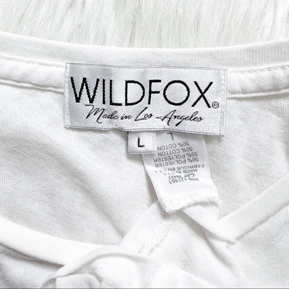 SOLD-Wildfox Margarita White Short Sleeve Tee - Picture 8 of 9